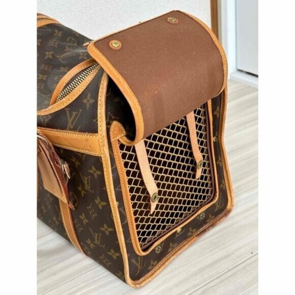 Louis Vuitton Sac Chien 40 Dog Carrier Monogram Pet Travel Bag Purse - Picture 5 of 10